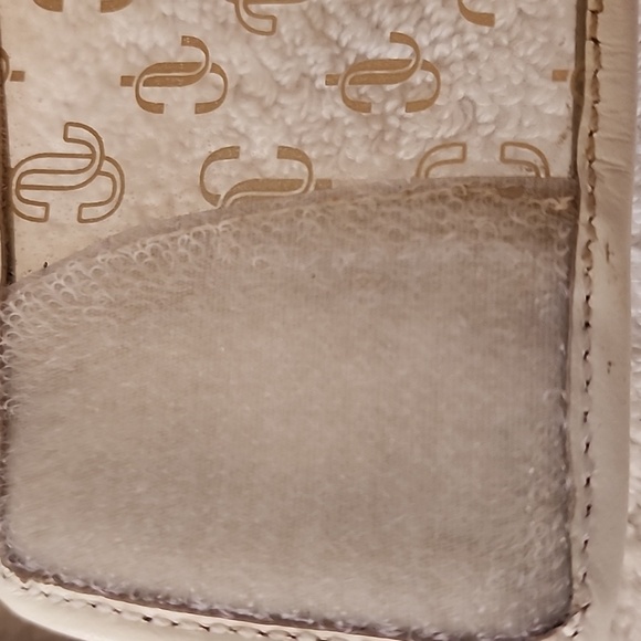 Jimmy Choo Womens White Slide Sandals With Clear Gold JCs Size 9 Preowned - Picture 12 of 12